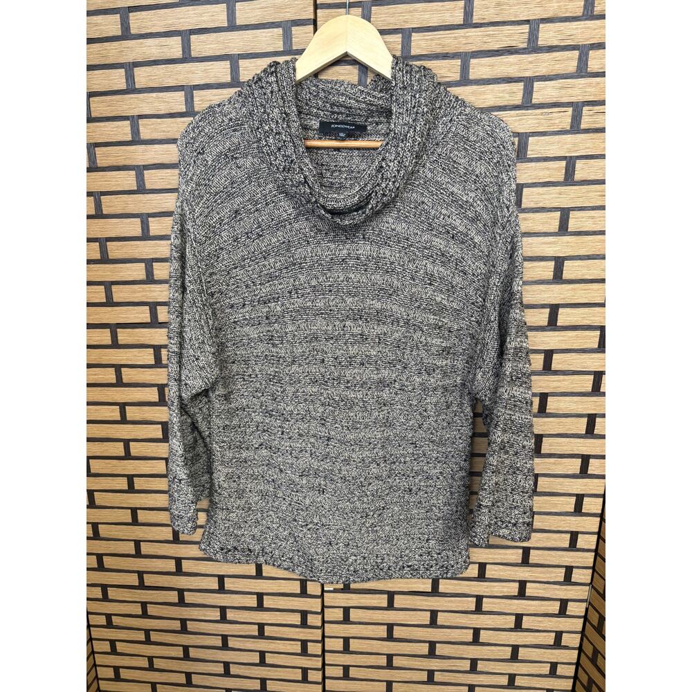 Jones Wear Tan And Black Cowl Neck‎ Swearer Size Large